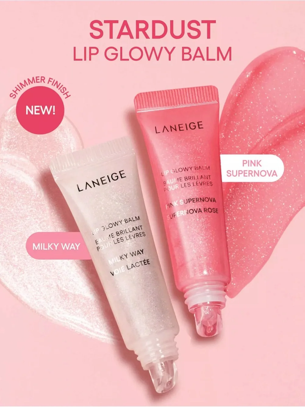 NEW LANEIGE Lip Glowy Lightweight Hydration Balm with Shea Butter